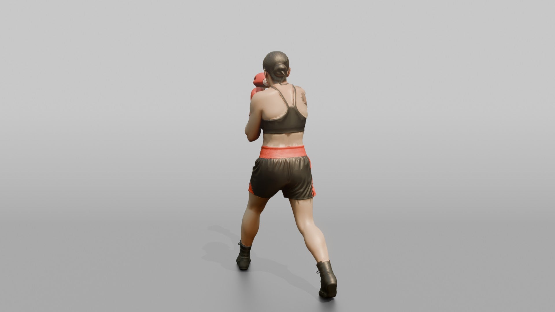 Boxer Stiff Jab to Keep Distance