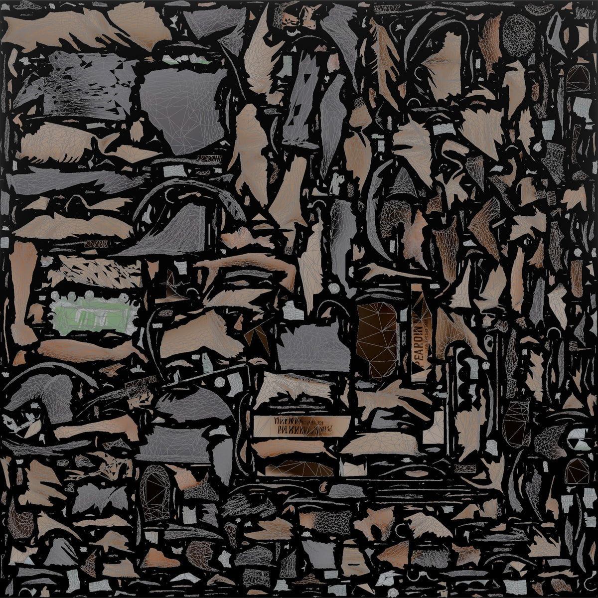 Father Carrying A Case Of Bottled Water On One Shoulder - UV layout, base color map