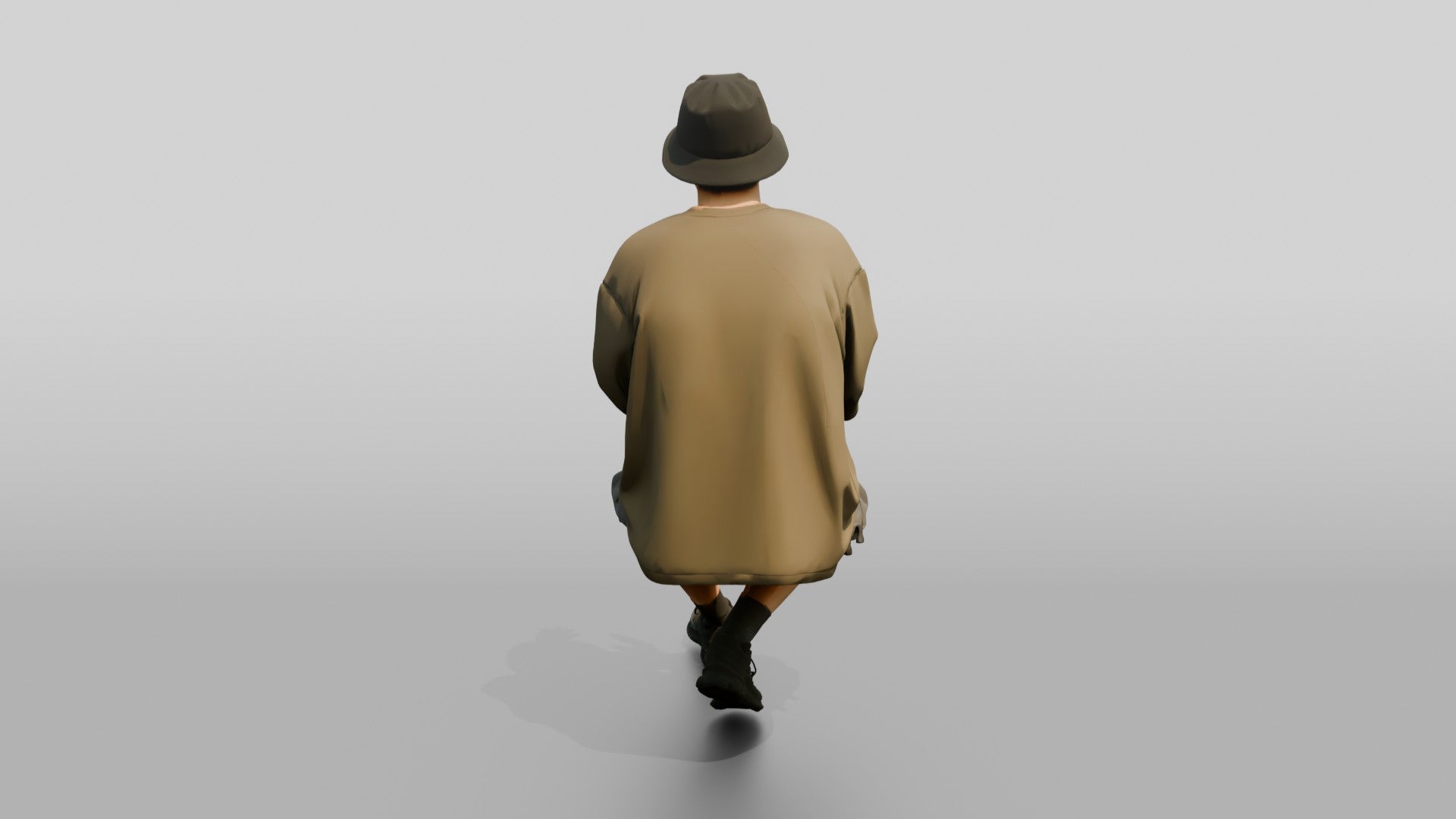 Man Gesturing in Oversized Streetwear