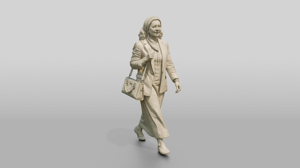Slender Middle-Aged Egyptian Woman in a Linen Blazer