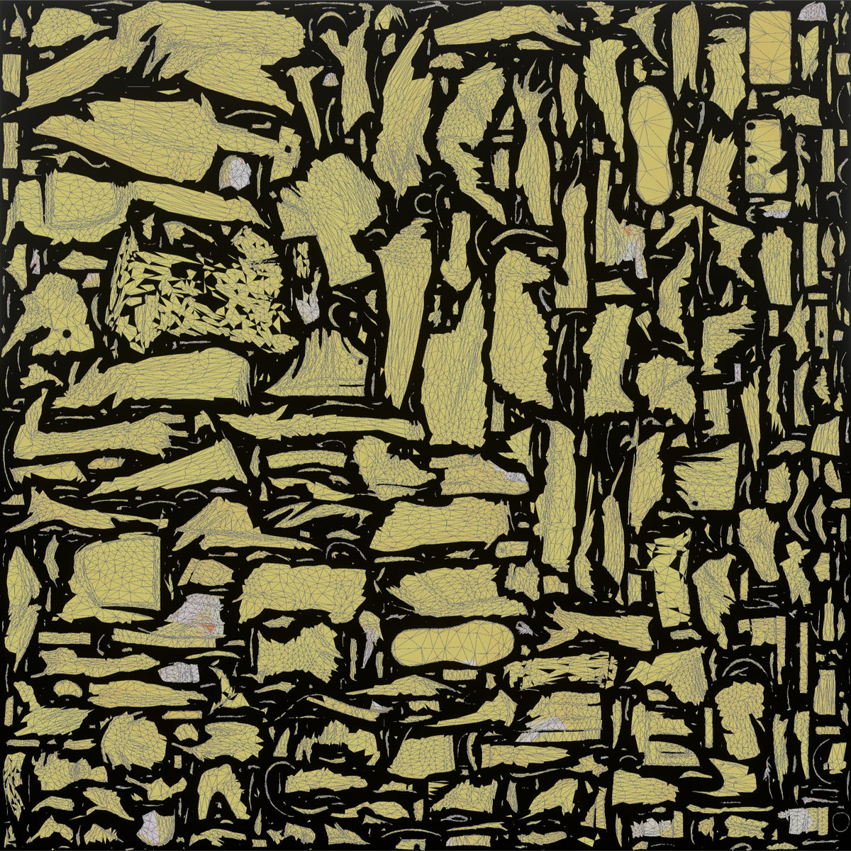 Patron Woman Standing Checking A Phone, Drink In The Other Hand - UV layout, metallic roughness map
