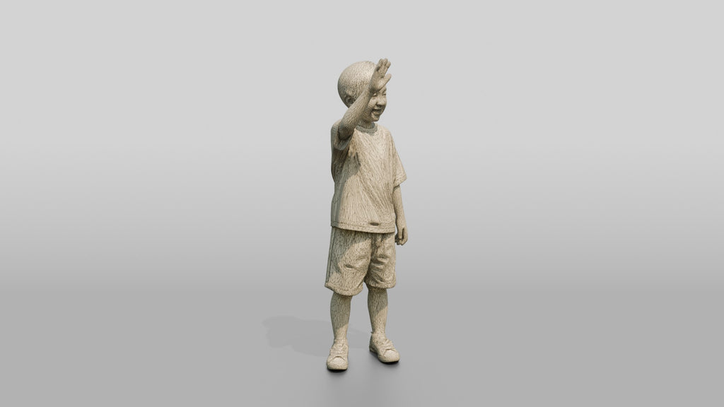 Smiling Boy Waving Hello