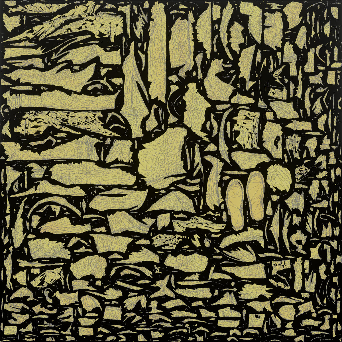 Man Customer Looking Off To The Side Thoughtfully - UV layout, metallic roughness map