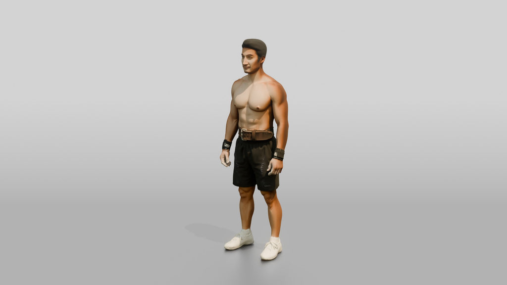Man with Wrist Wraps and Chalk
