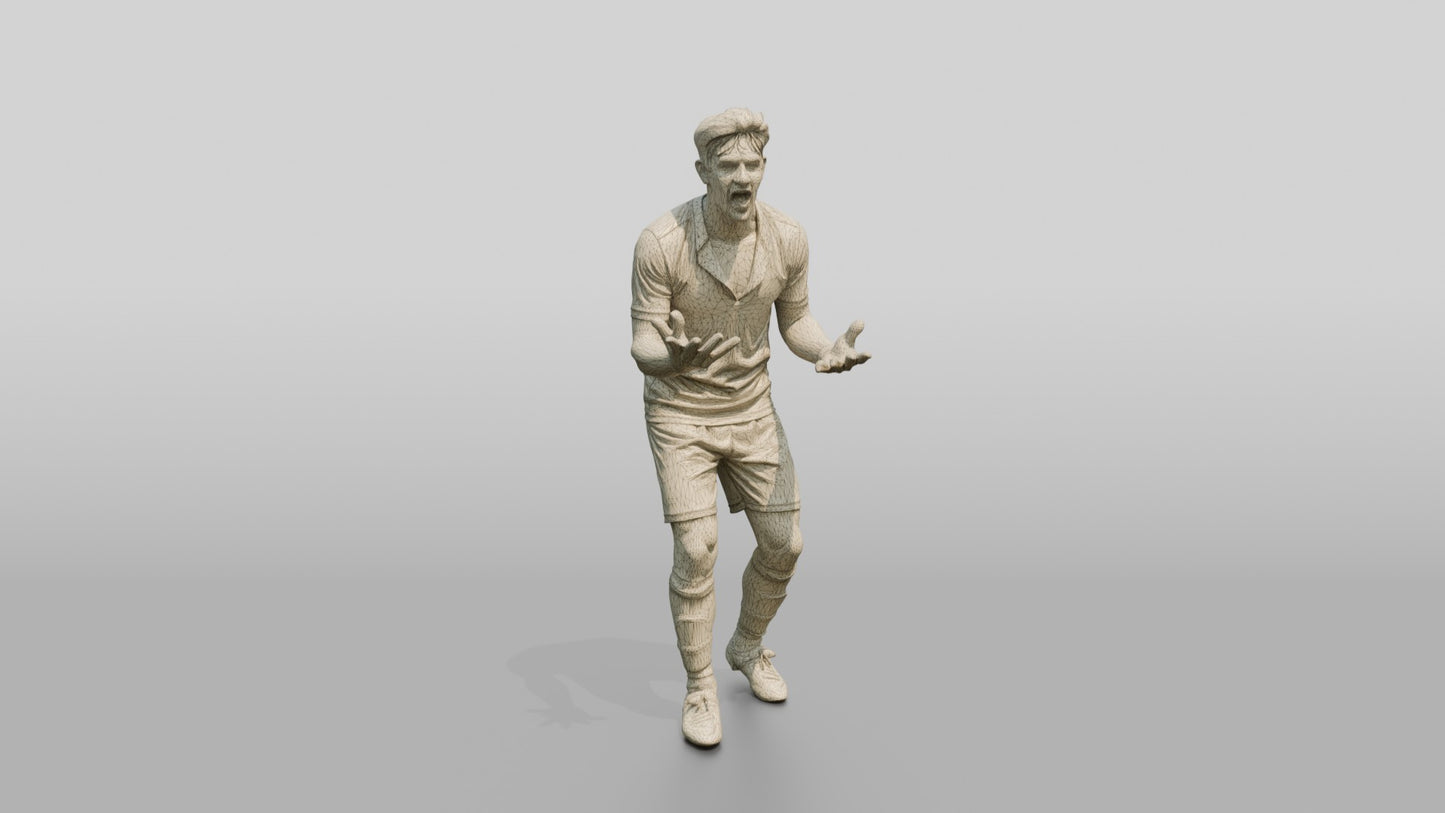 Soccer Player Shouting at the Referee