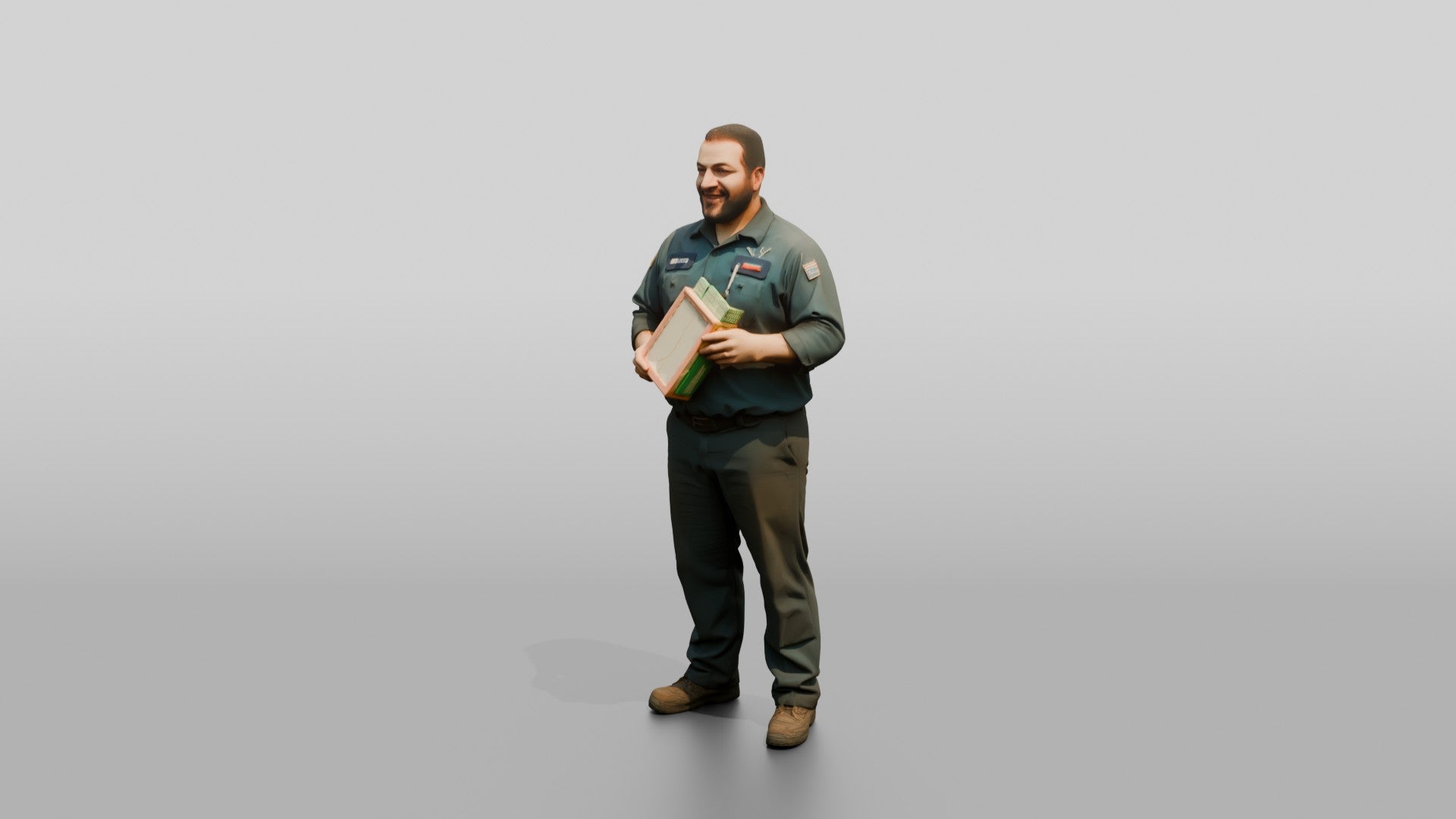 Mechanic Holding a New Air Filter