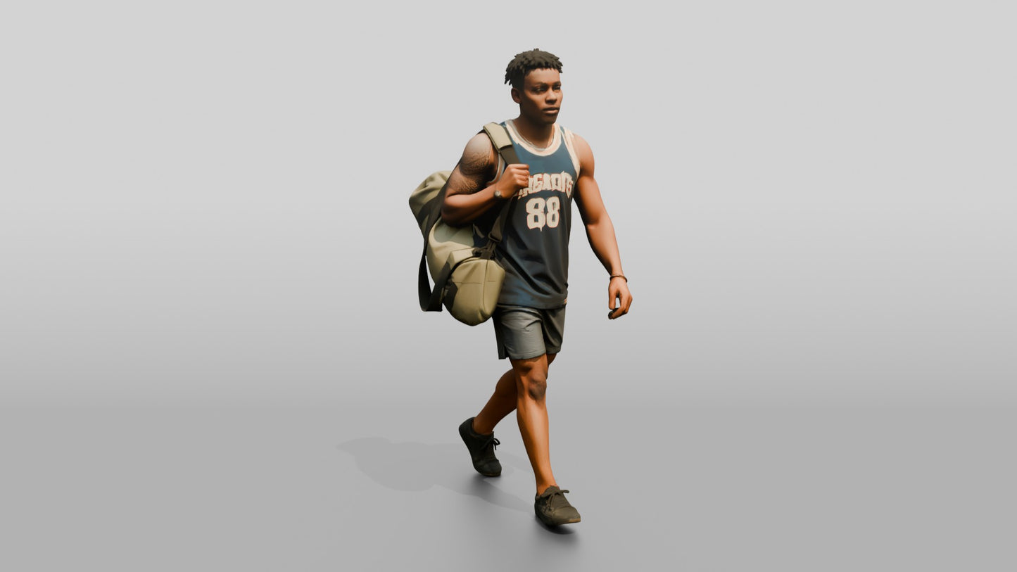 West African Male Walking