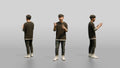 Asian Man Telling an Animated Story