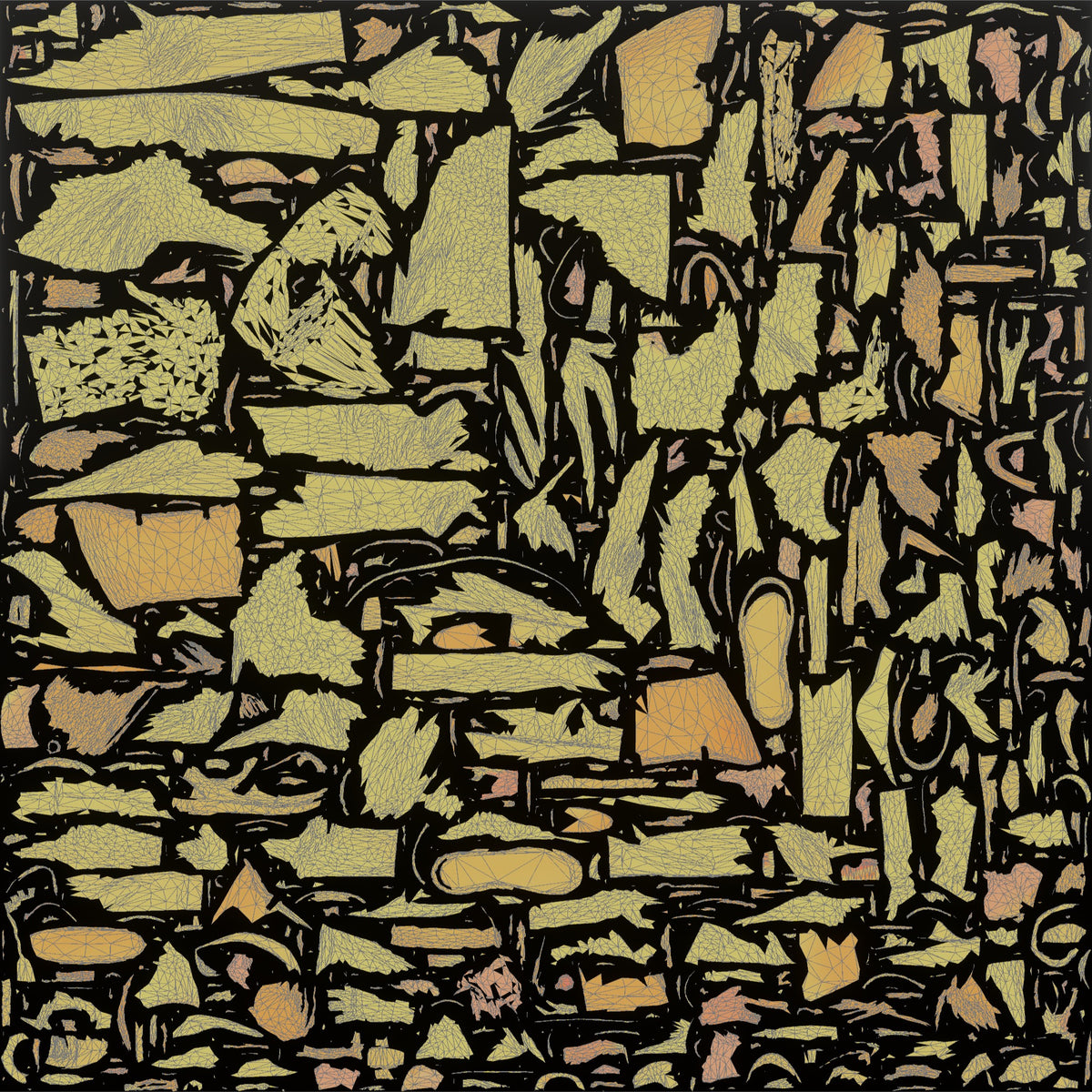 Woman Customer Carrying A Small Woven Basket - UV layout, metallic roughness map