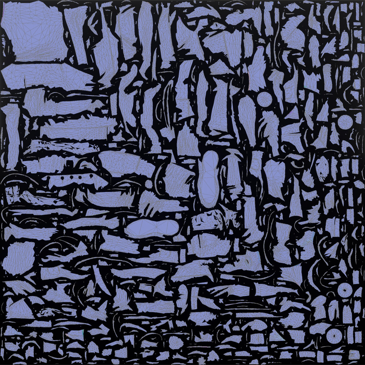 Bartender Man Holding Two Cocktail Glasses - UV layout, normal map