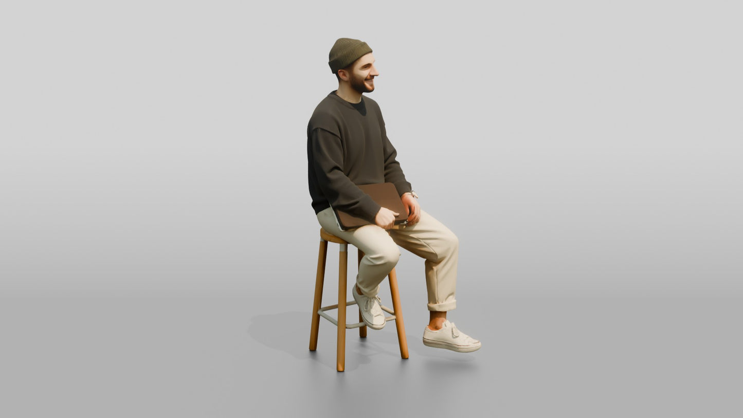 Casual Student Urban Creative Man 05