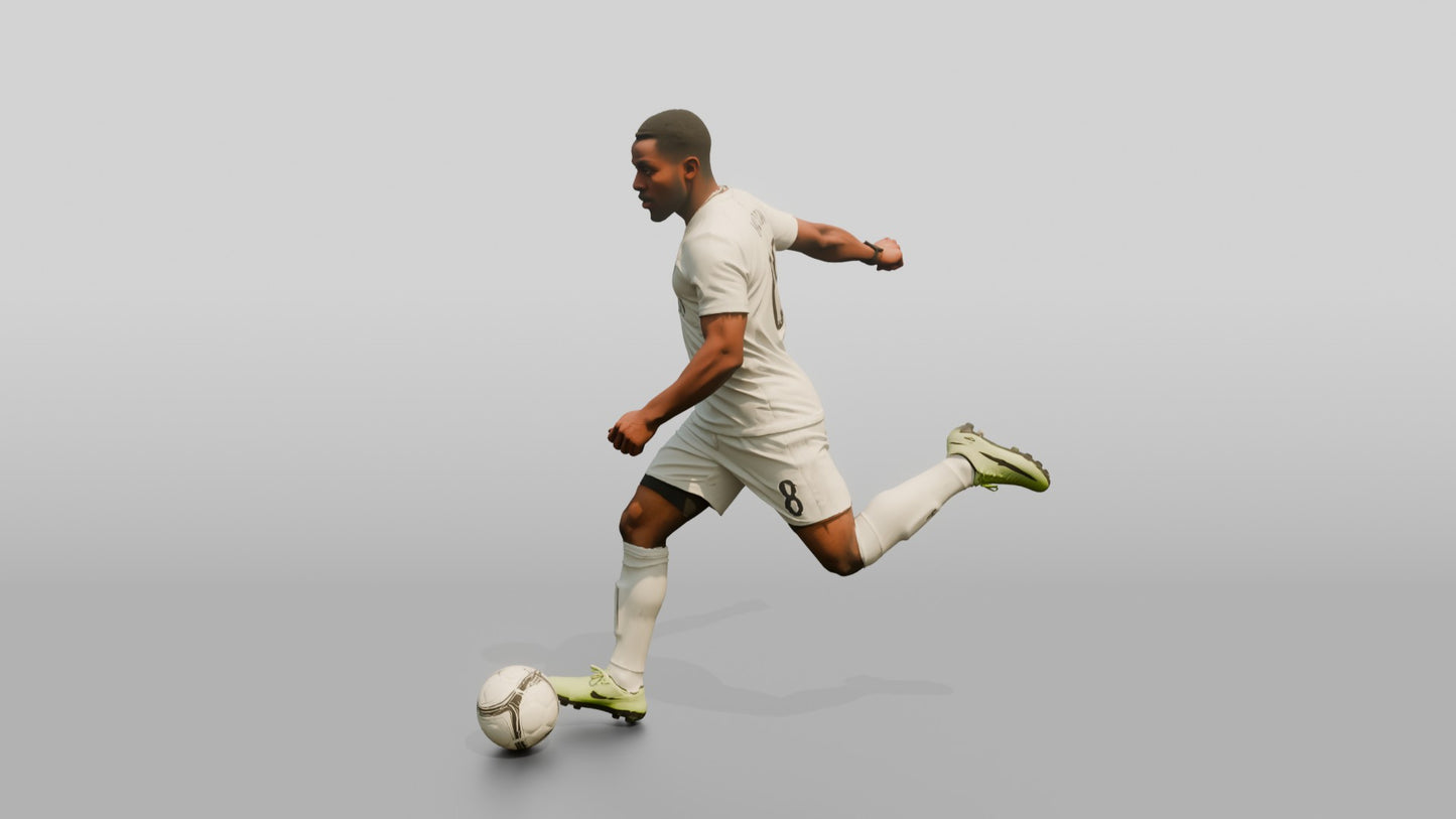 Soccer Player Agile Spin Move