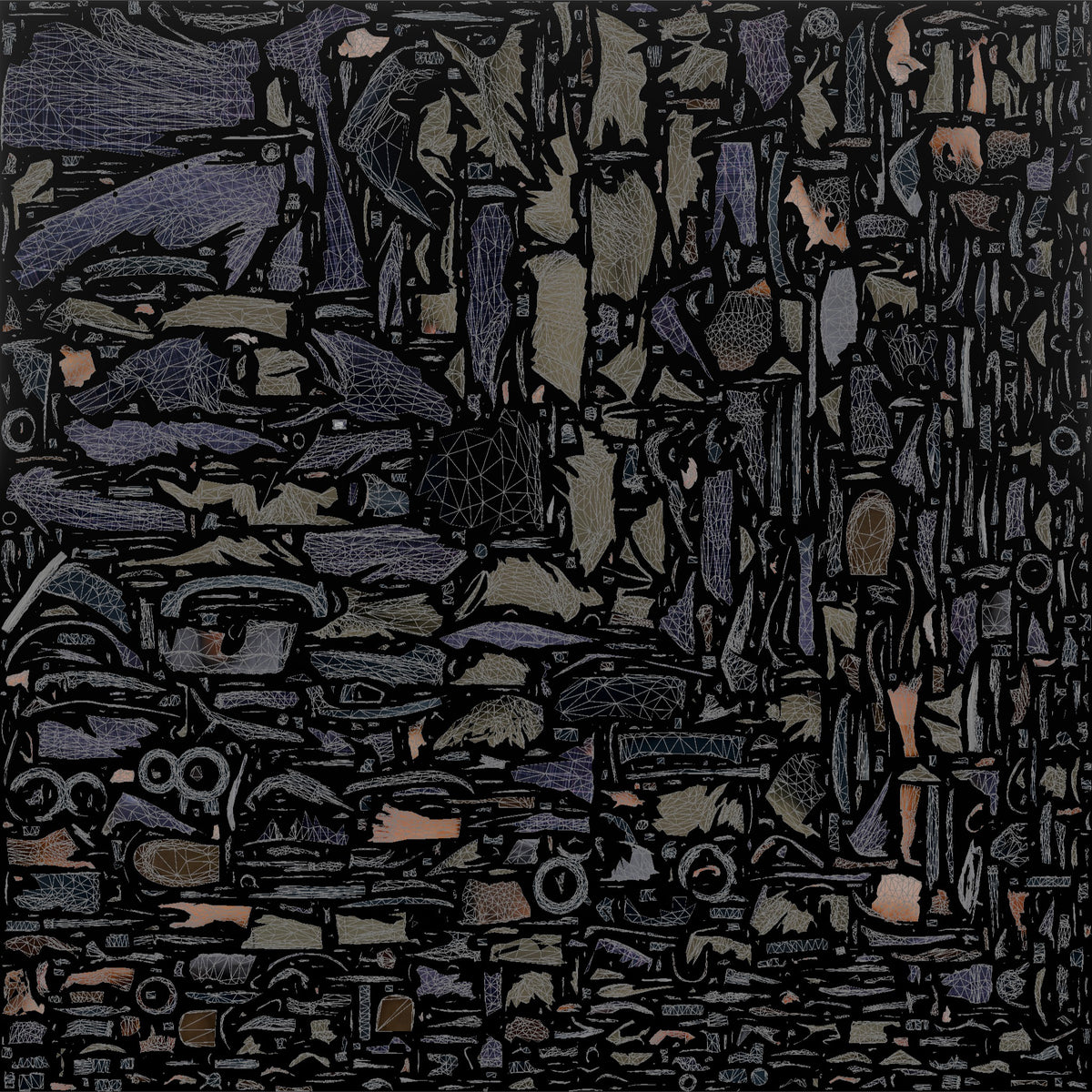 Father Carrying A Folded Stroller Tucked Under One Arm - UV layout, base color map
