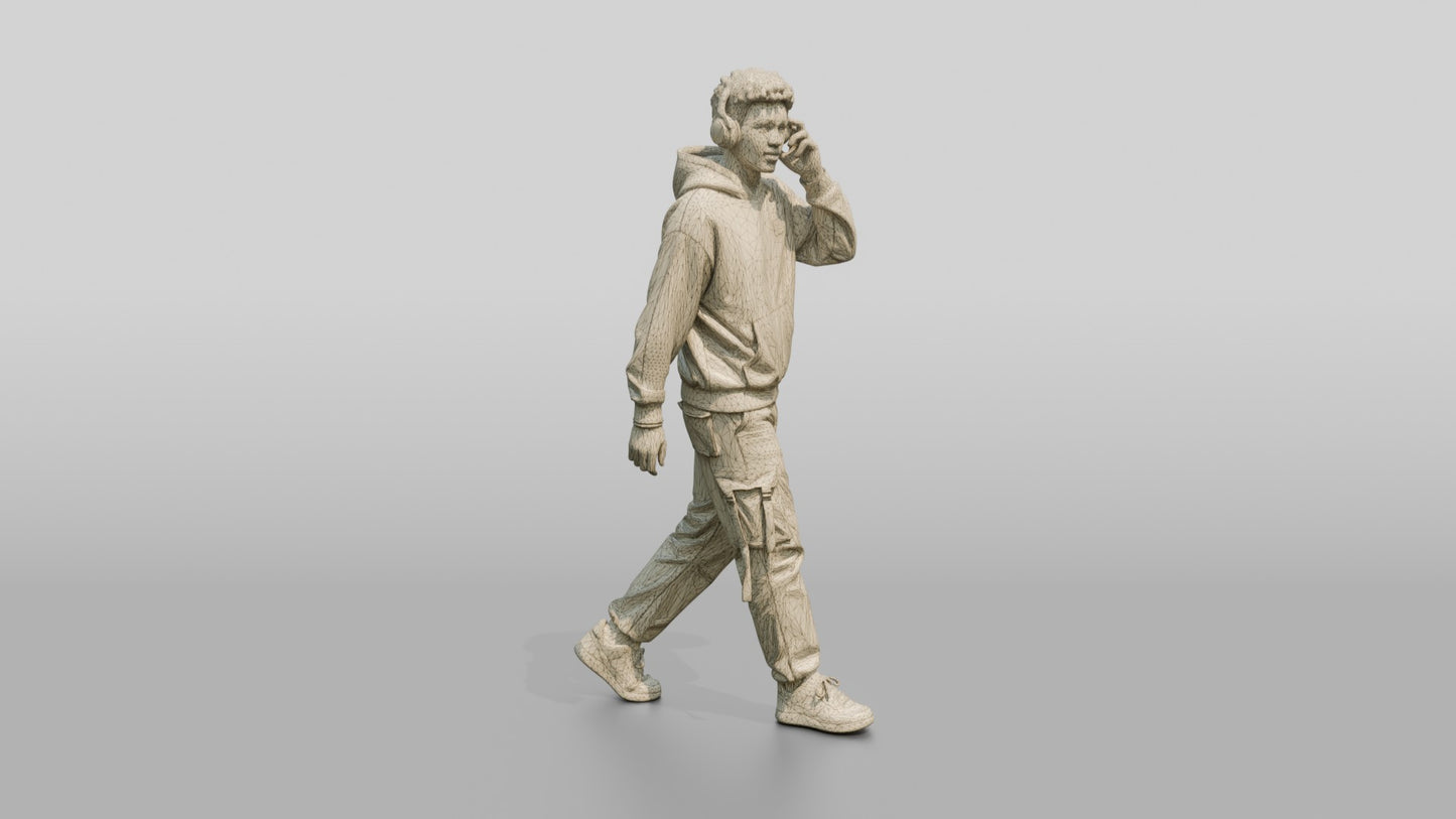 North African Male Walking