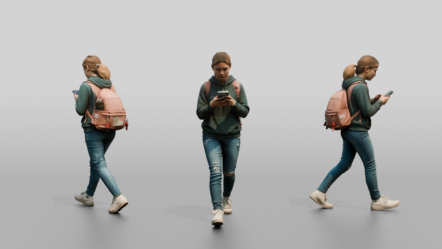 Teenage Girl Navigating New City