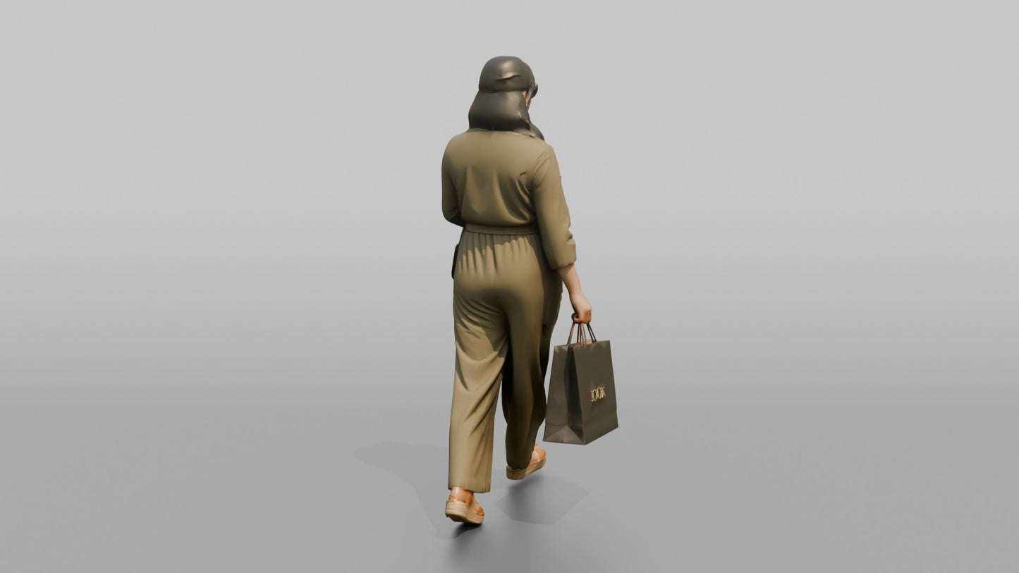 Vacationer Wearing Fashionable Summer Jumpsuit And Cat Eye