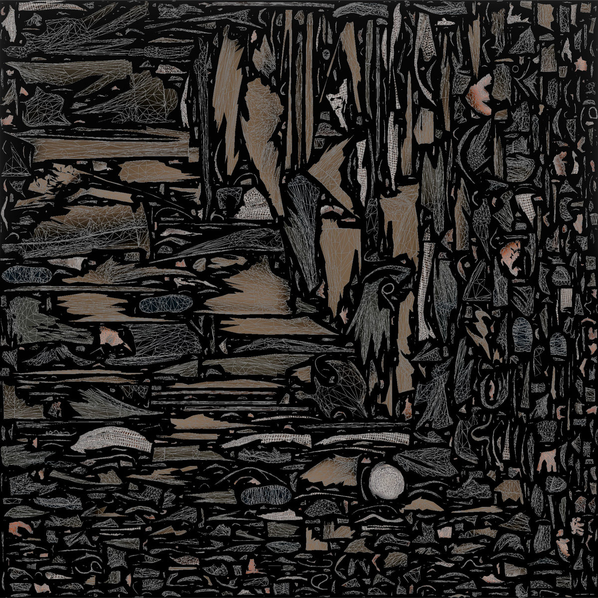 Middle Eastern Elderly Couple Walking - UV layout, base color map