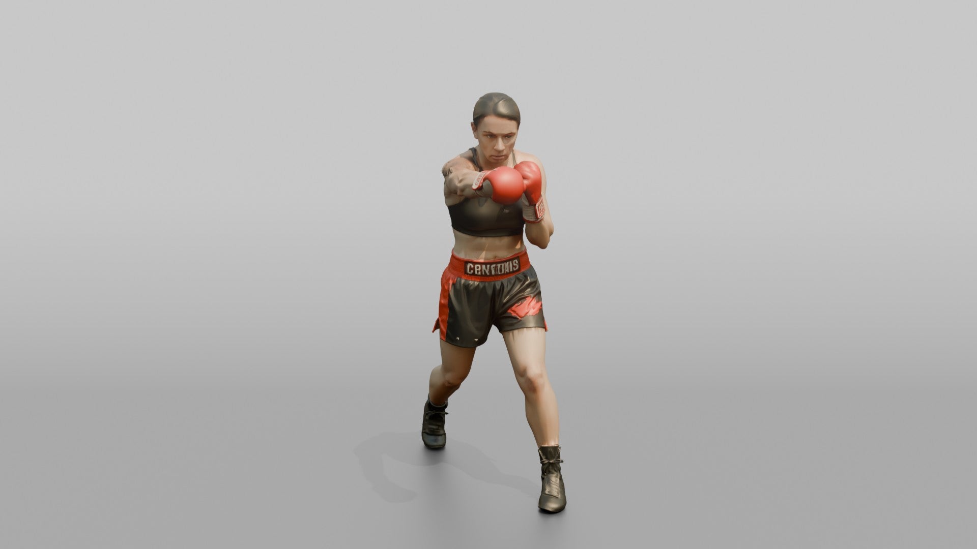 Boxer Stiff Jab to Keep Distance