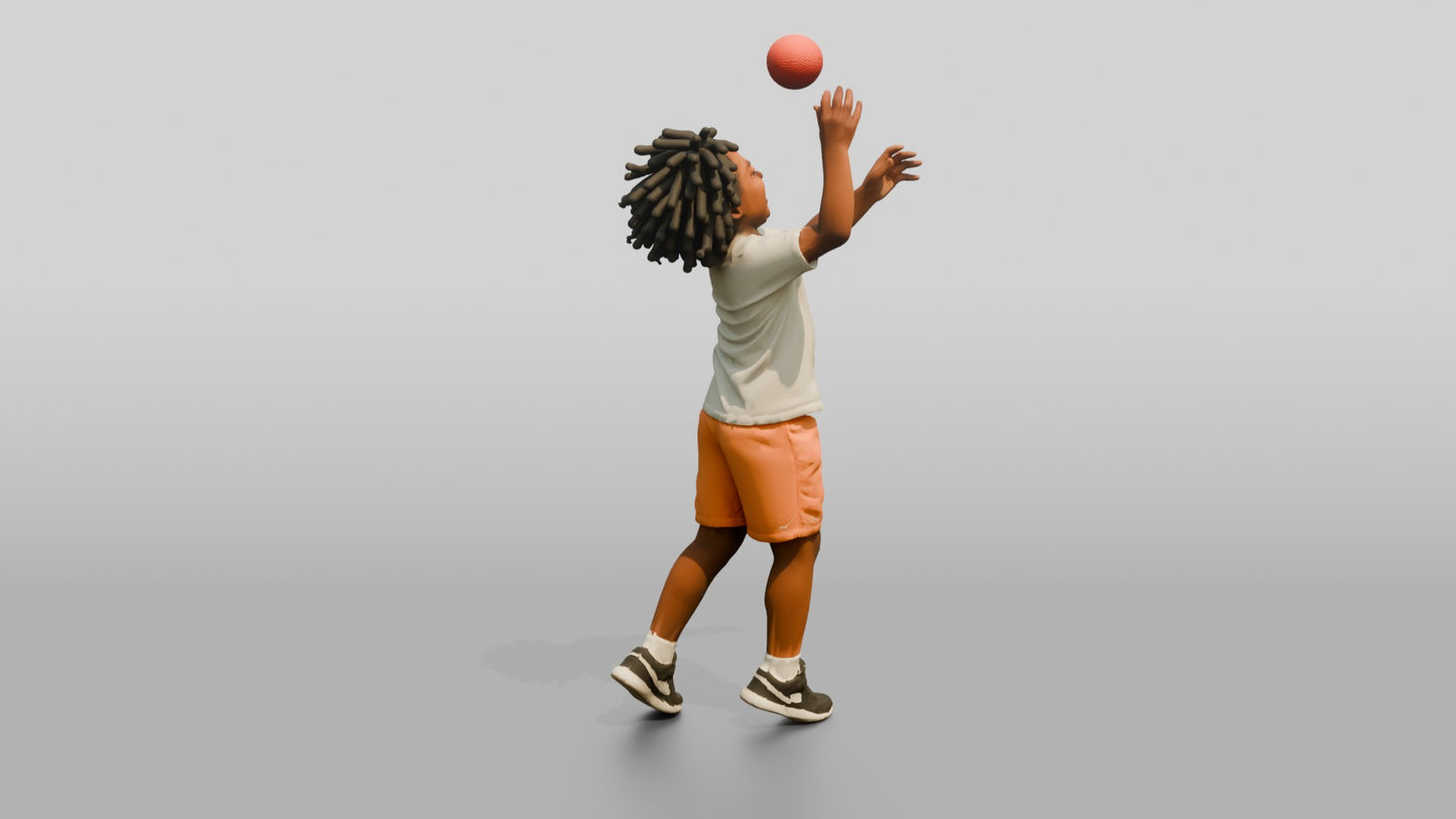 Stocky Maltese Boy Tossing a Red Ball in the Air