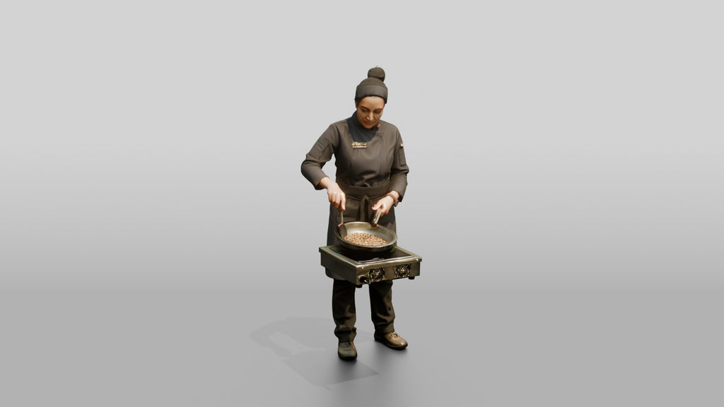 Chef Roasting Whole Spices