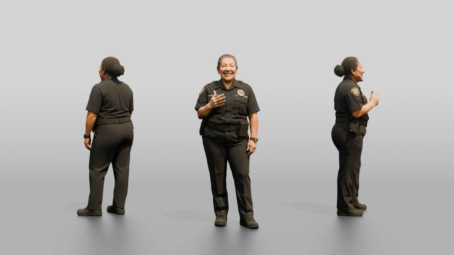 Female Police Officer Sharing a Laugh