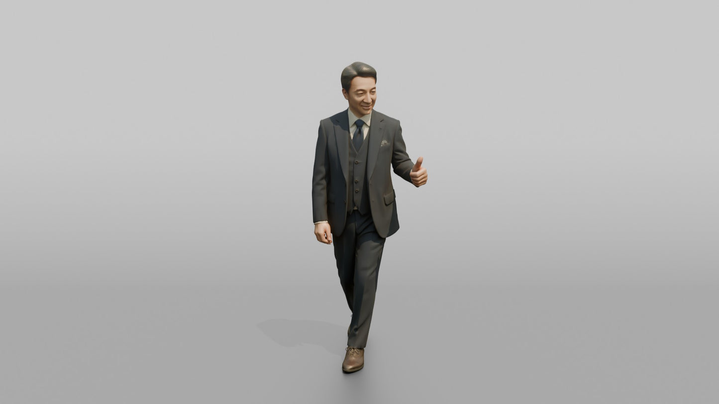Wedding Guest Giving a Confident Thumbs-Up