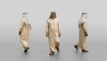 Elderly Stocky Emirati Man in Kandura and Ghutra