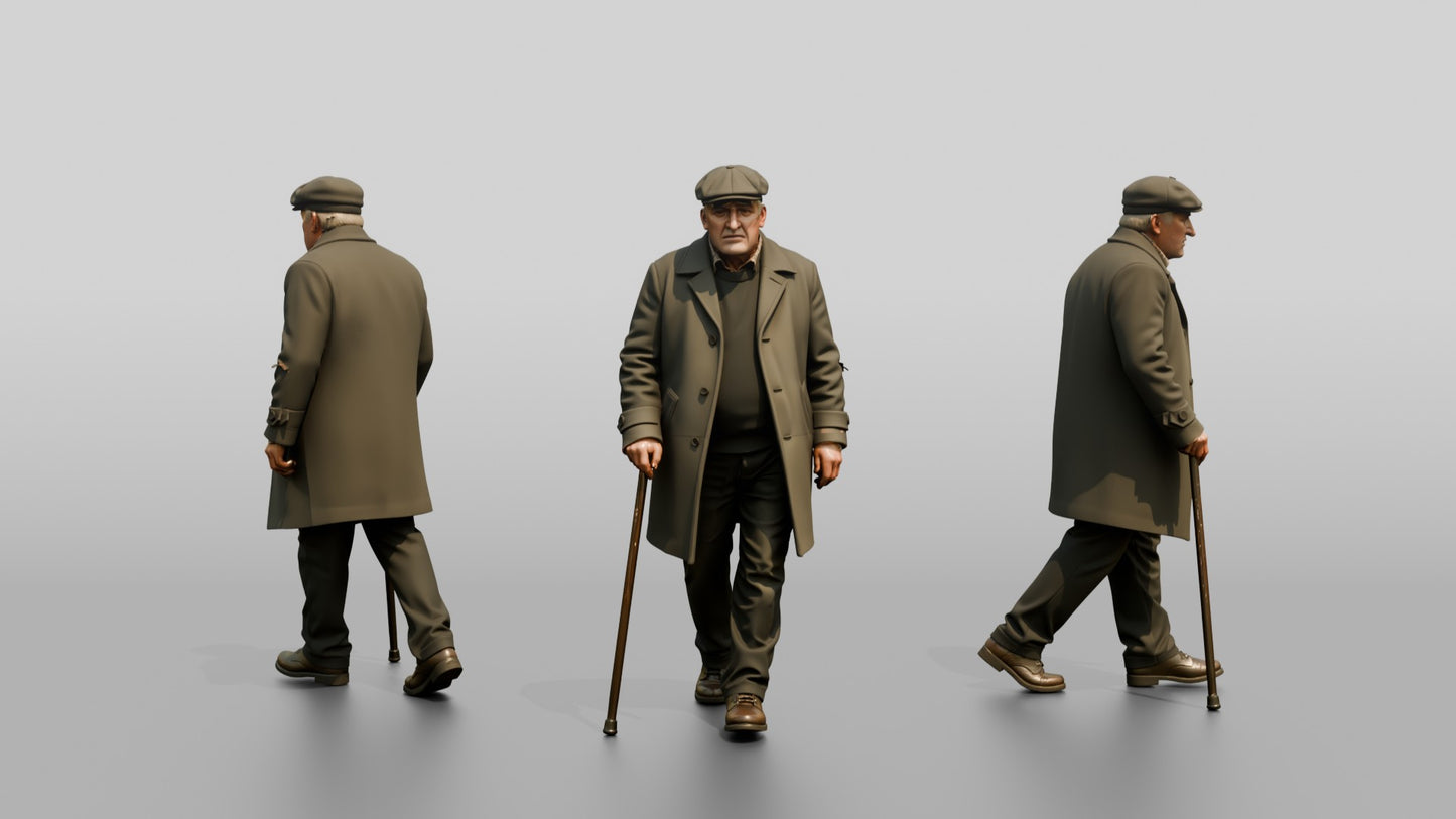 Eastern European Male Walking