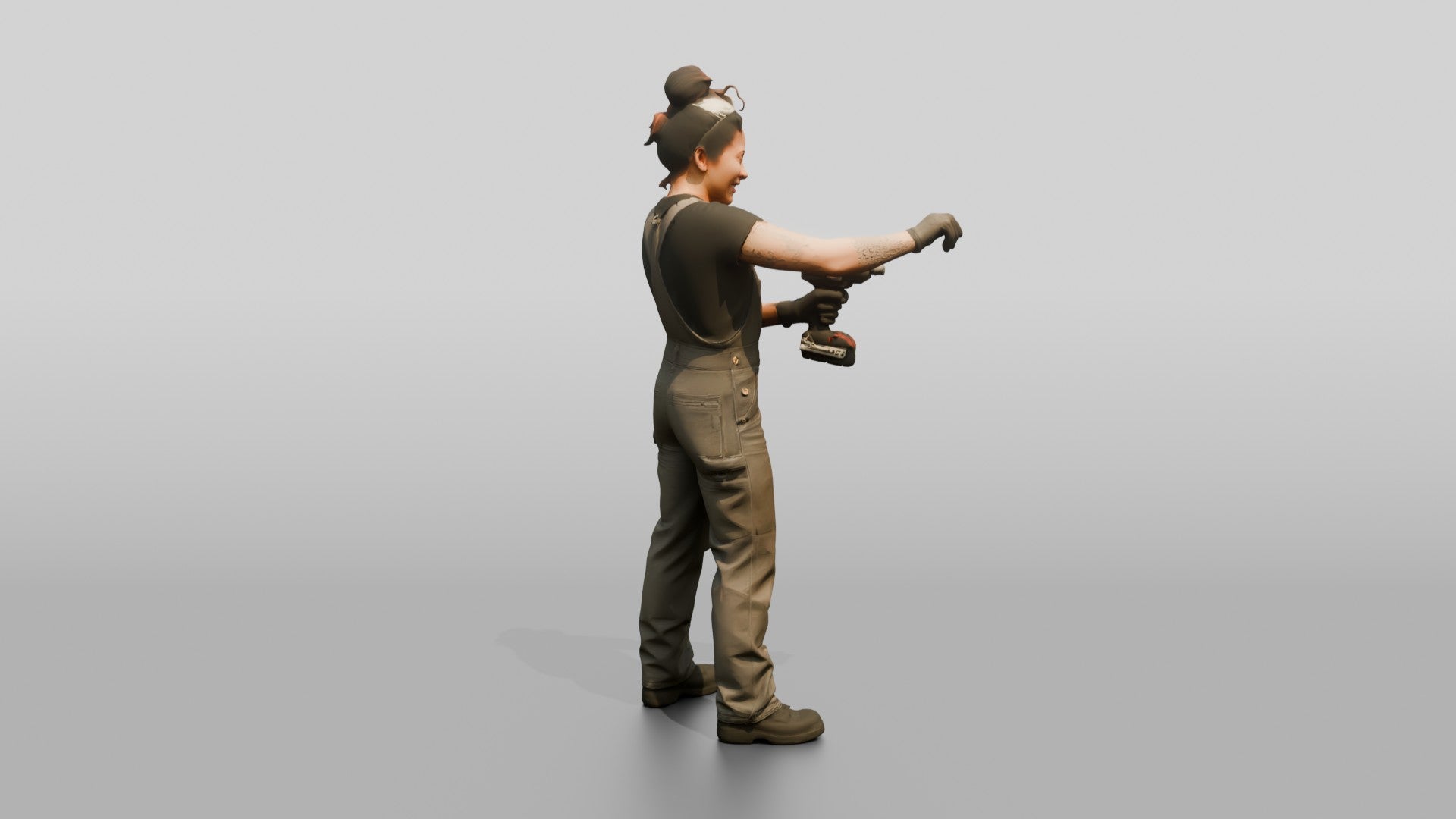 Mechanic Using an Impact Wrench