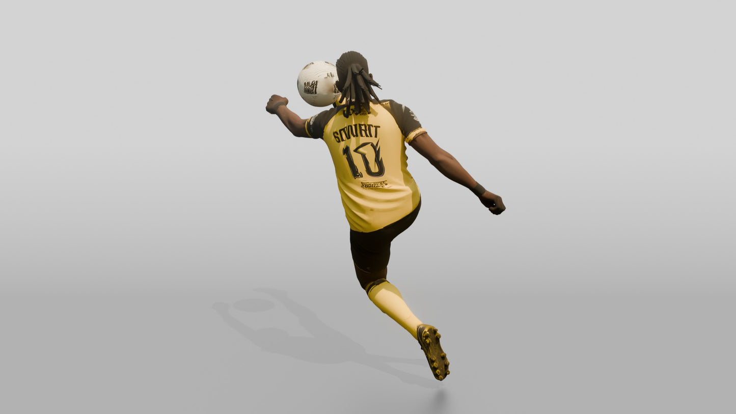 Soccer Player High Interception
