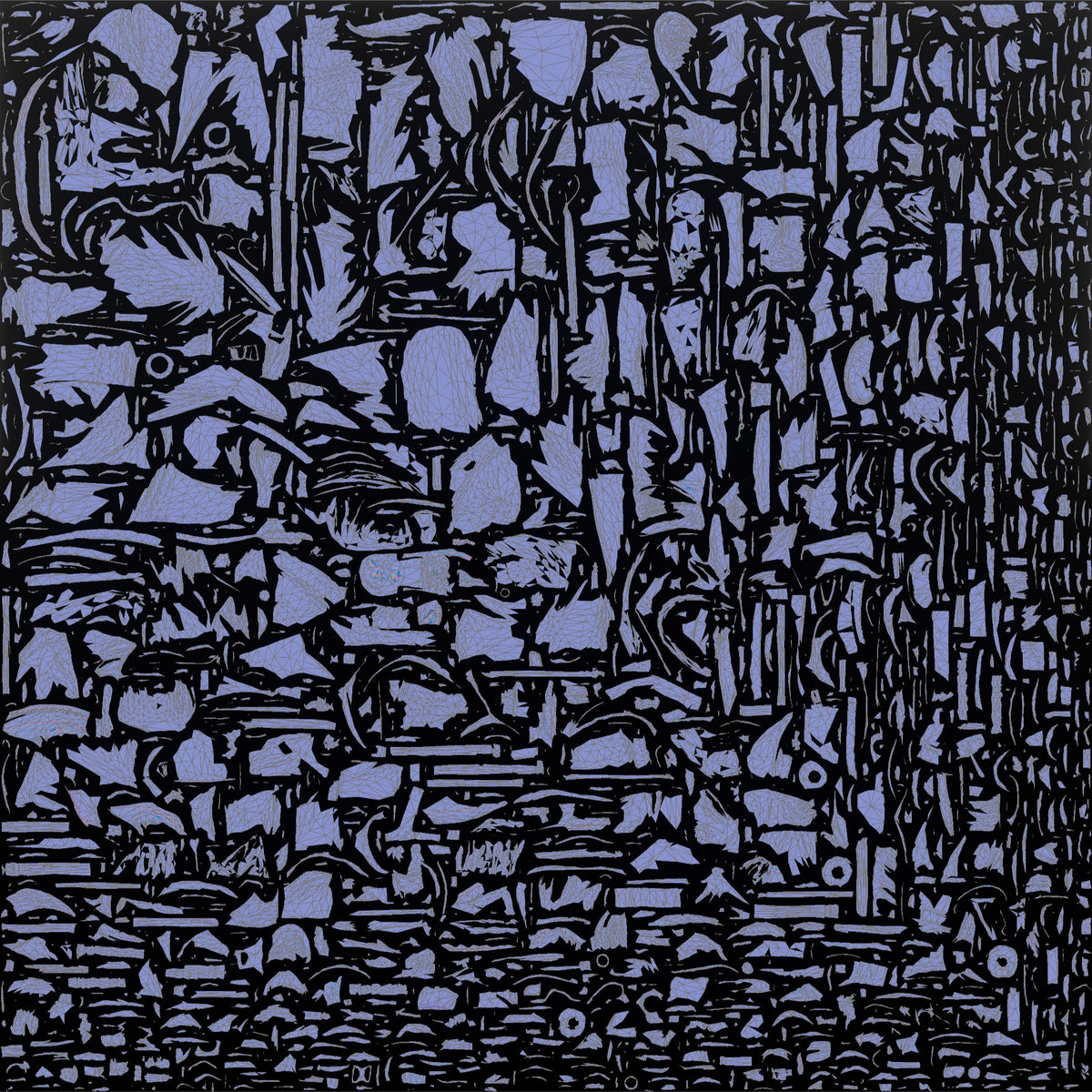 Hiker Planting Trekking Poles in the Snow - UV layout, normal map