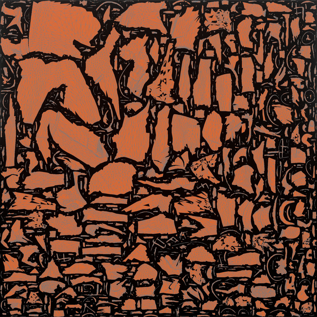 Tight End with His Hand in the Dirt - UV layout, metallic roughness map