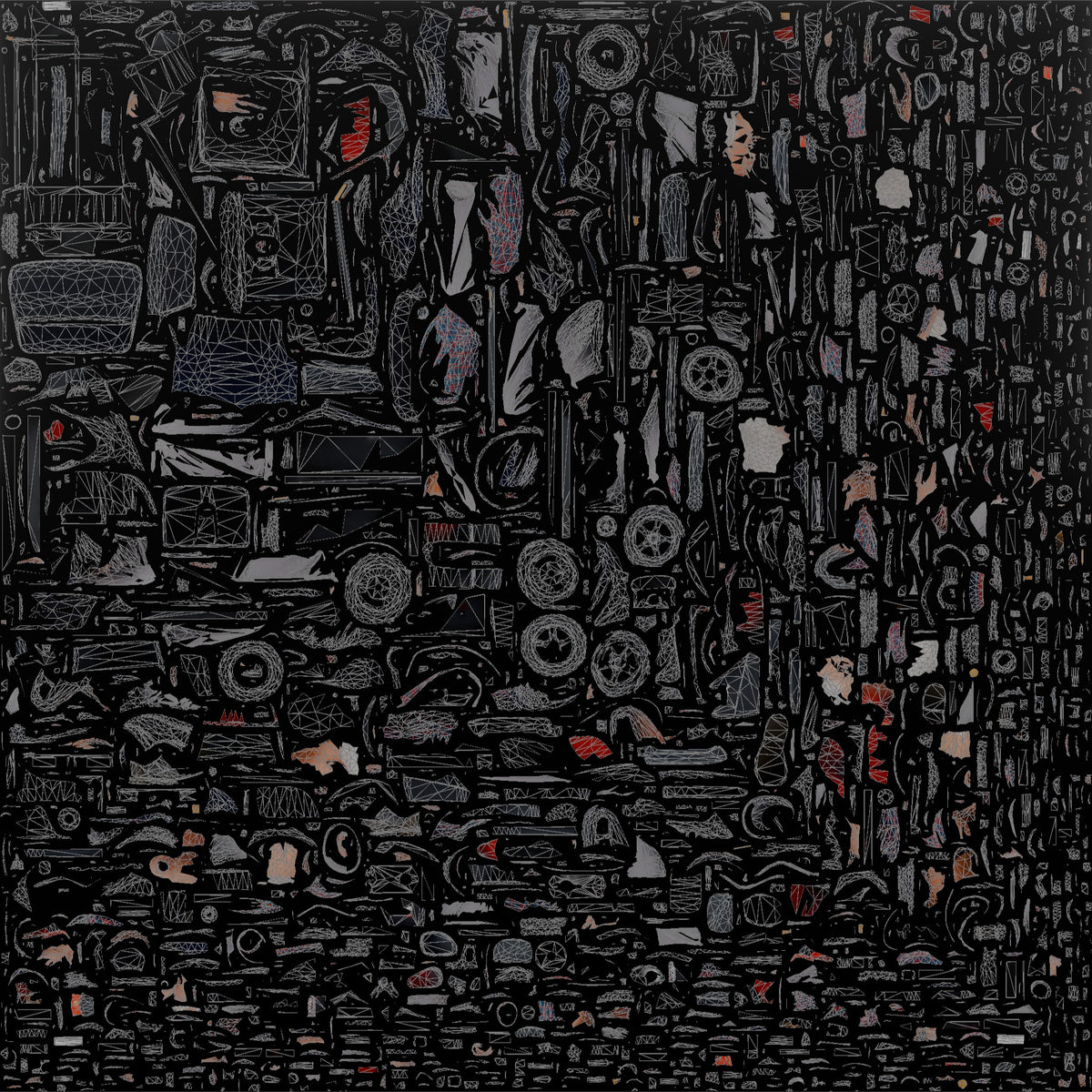 Man Customer Sitting In A Mobility Scooter - UV layout, base color map