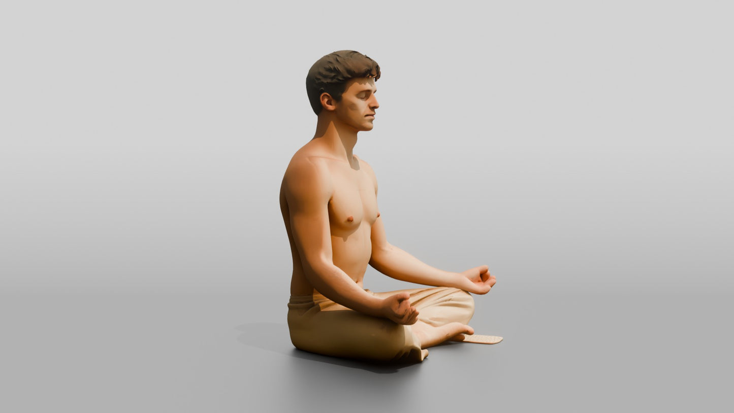 Lotus Meditation Man