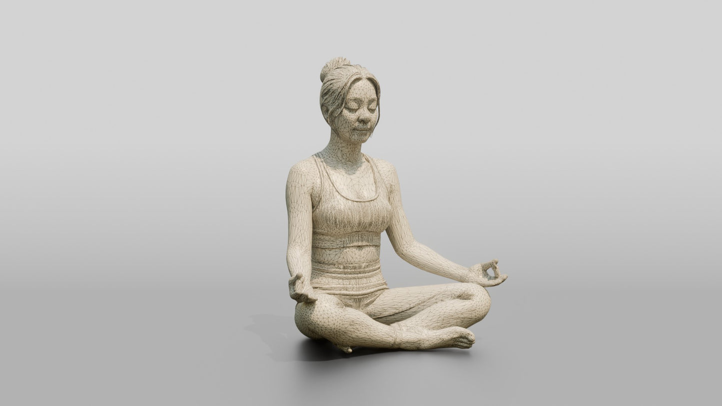 Seated Lotus Meditation Woman