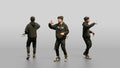 Hip-Hop Rapper with Microphone