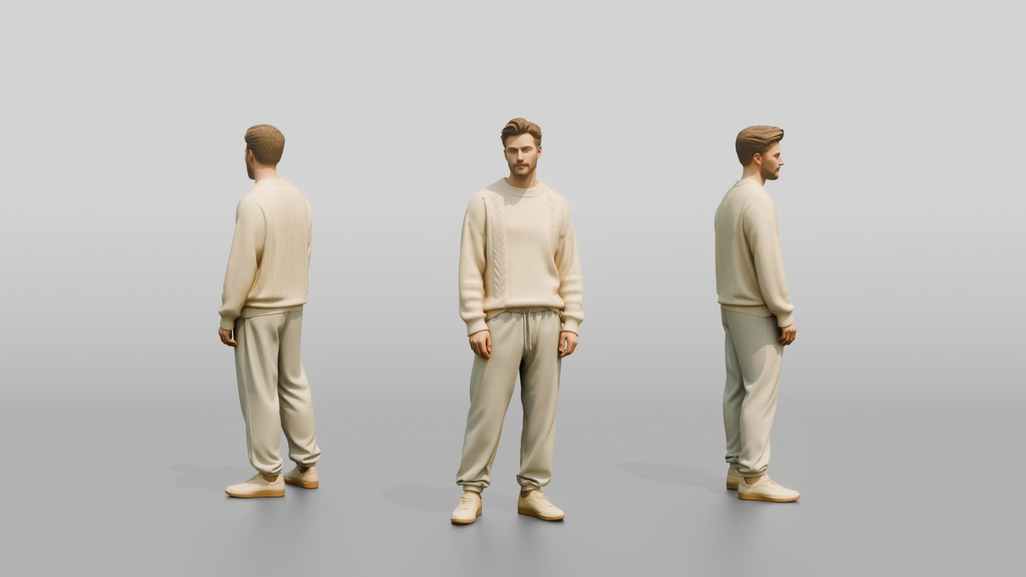 Cozy Oversized Casual Man 07