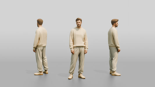 Cozy Oversized Casual Man 07