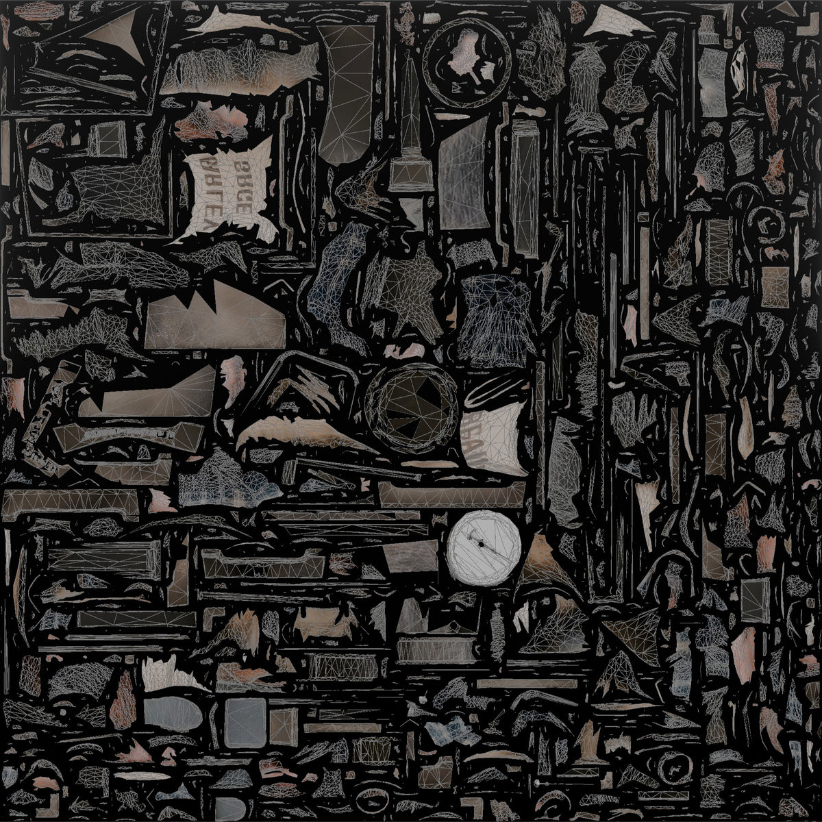 Farmer Hoisting Heavy Sack Of Grain Onto - UV layout, base color map