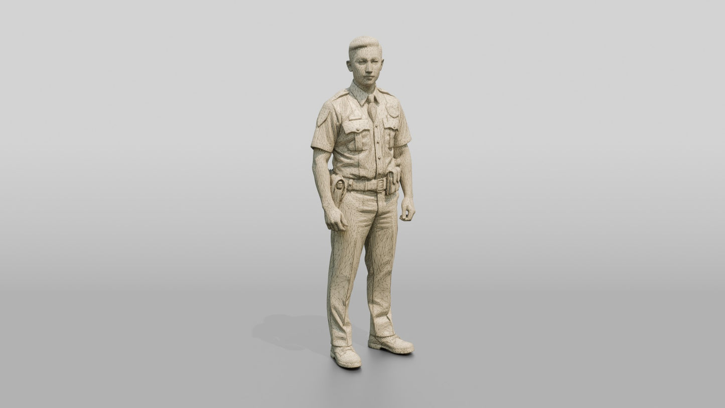 Police Officer Shrugging Playfully