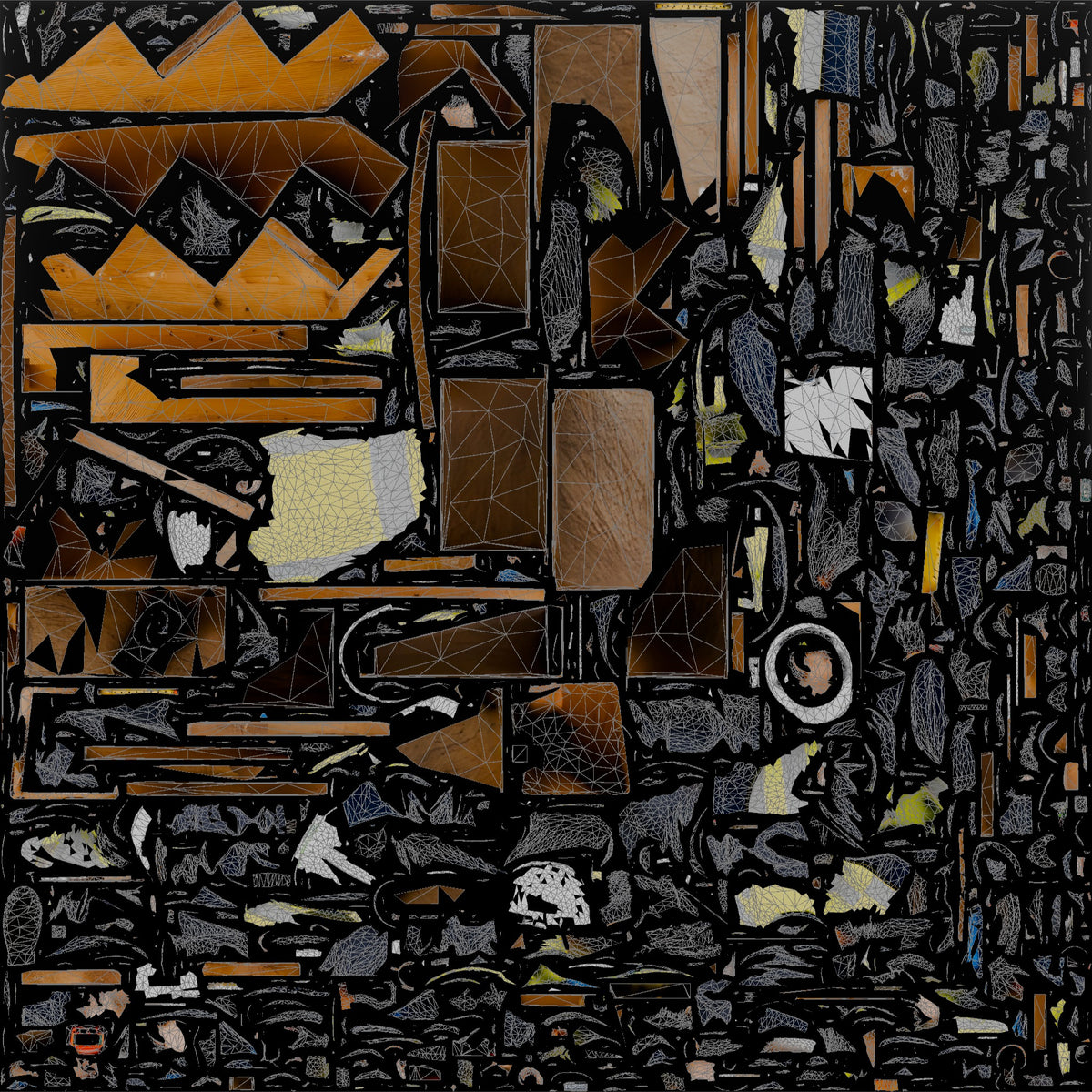 Construction Worker Woman 64 - UV layout, base color map