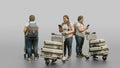 Traveler Checking In On Her Phone