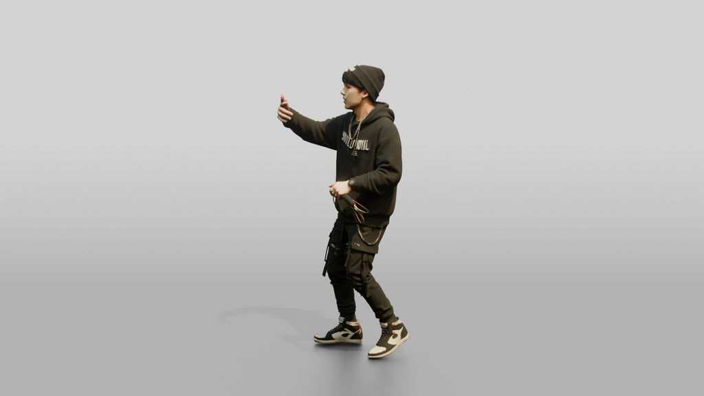 Hip-Hop Rapper with Microphone