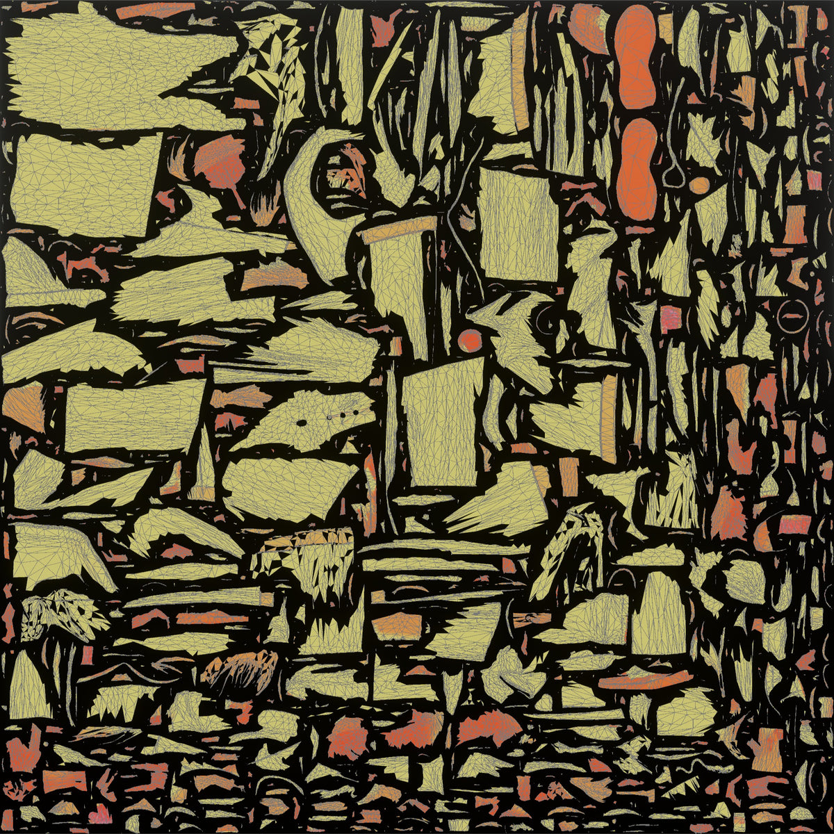 Grandmother Holding A Cup Of Tea, Blowing On It Gently - UV layout, metallic roughness map