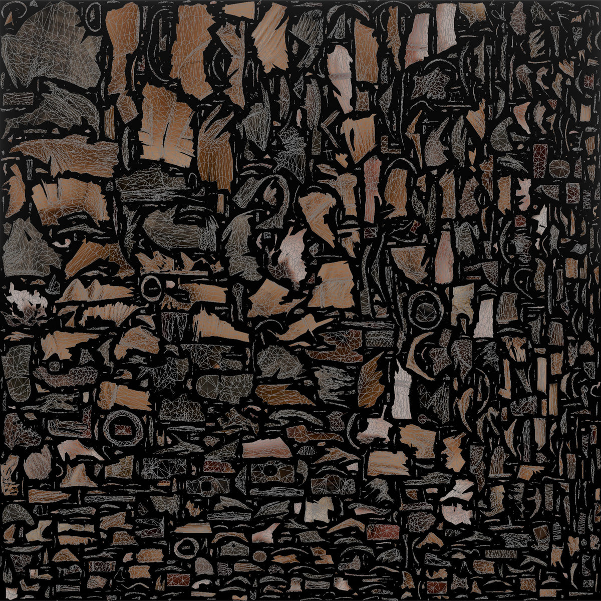 Farmer Repairing Wooden Post Fence Heavy - UV layout, base color map