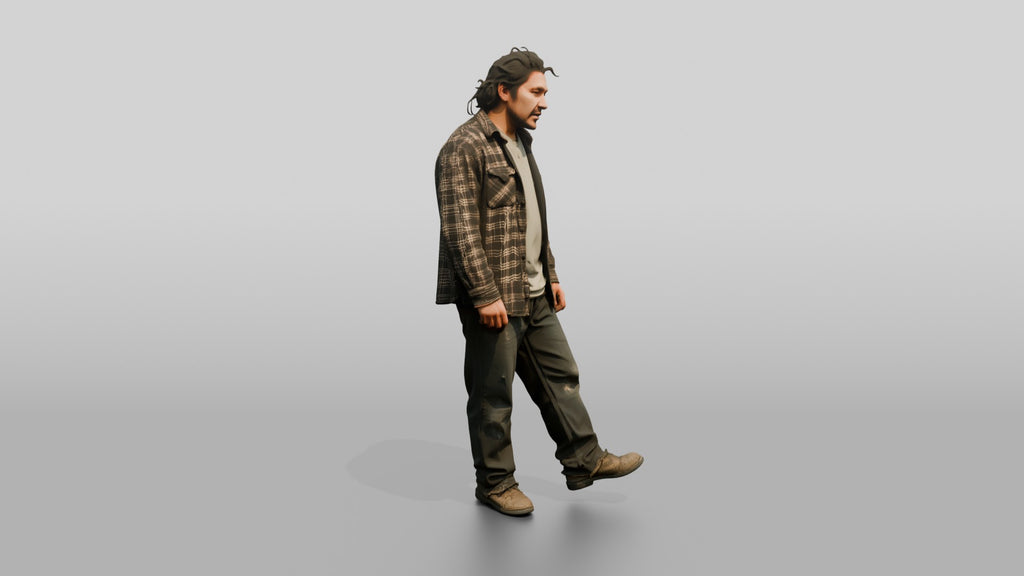 Homeless Man Looking Disheveled and Swaying Slightly