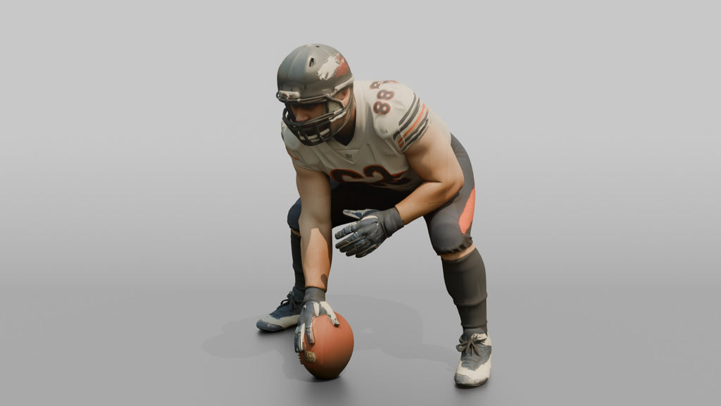 Center Ready to Snap the Ball