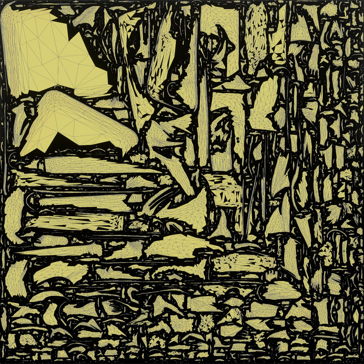Man Sitting Cross-Legged in Linen - UV layout, metallic roughness map
