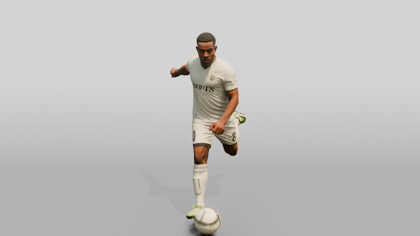 Soccer Player Agile Spin Move