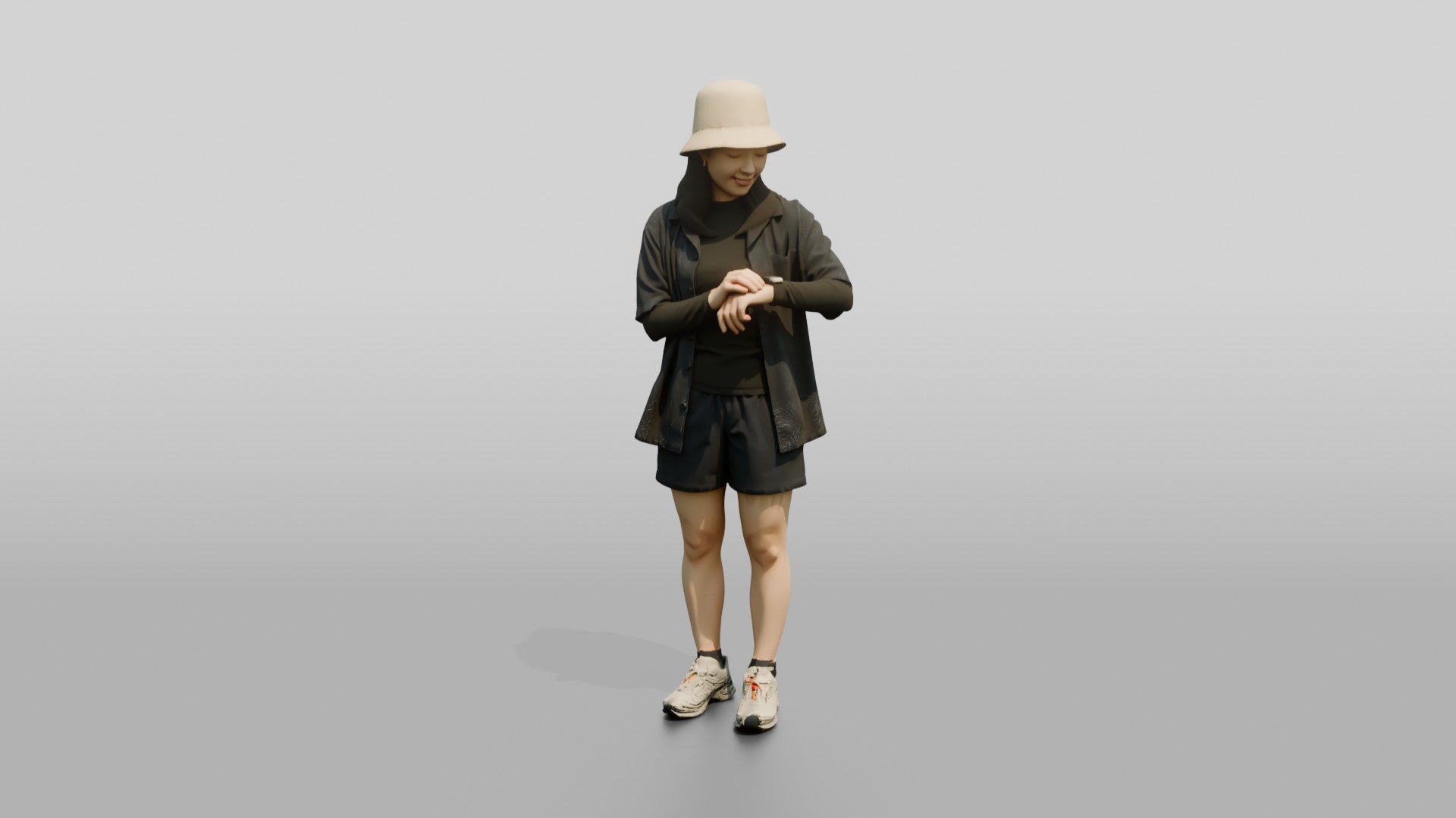 Woman Checking Her Watch Strap
